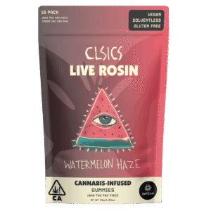 Watermelon Haze Live Rosin Gummies 100mg
