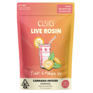 Pink Lemon Up Live Rosin Gummies 100mg